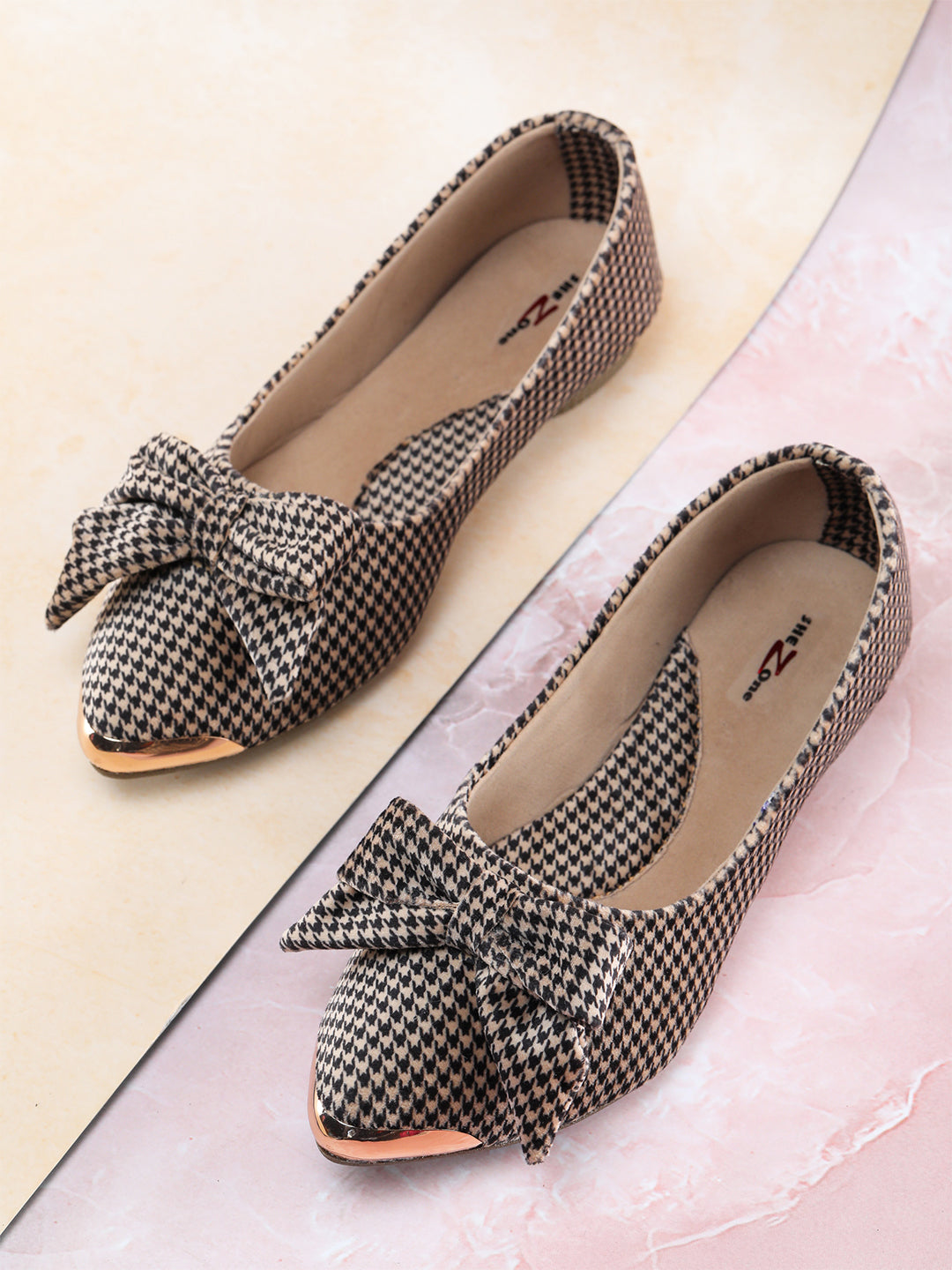 Shezone Beige Women Flats