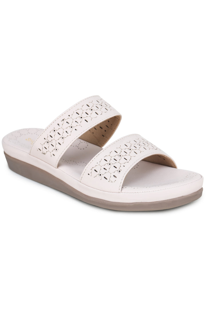 Shezone Cream Women Flats