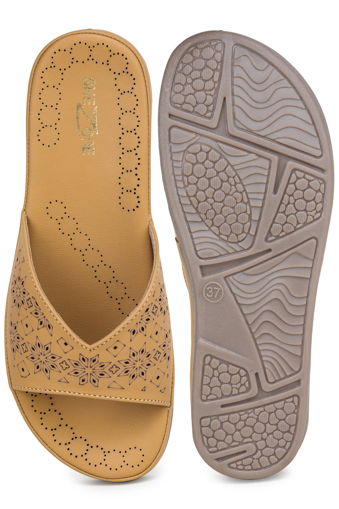 Shezone Beige Women Flats