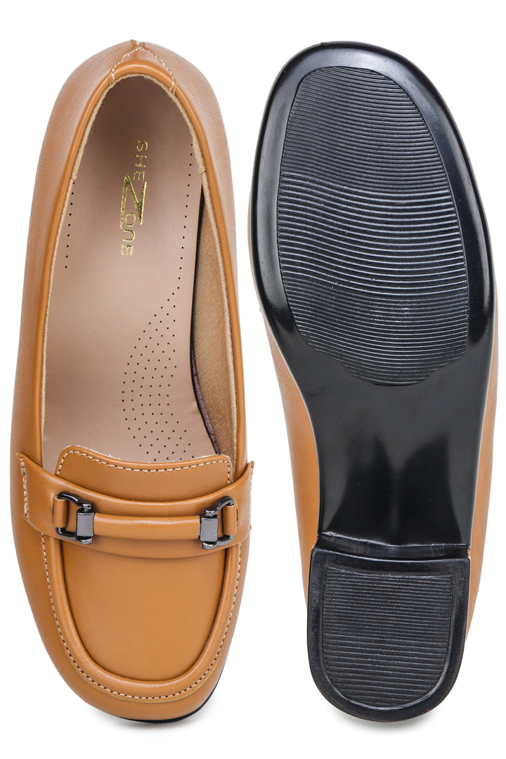 Shezone Camel Women Loafers