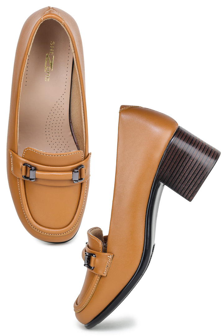 Shezone Camel Women Loafers