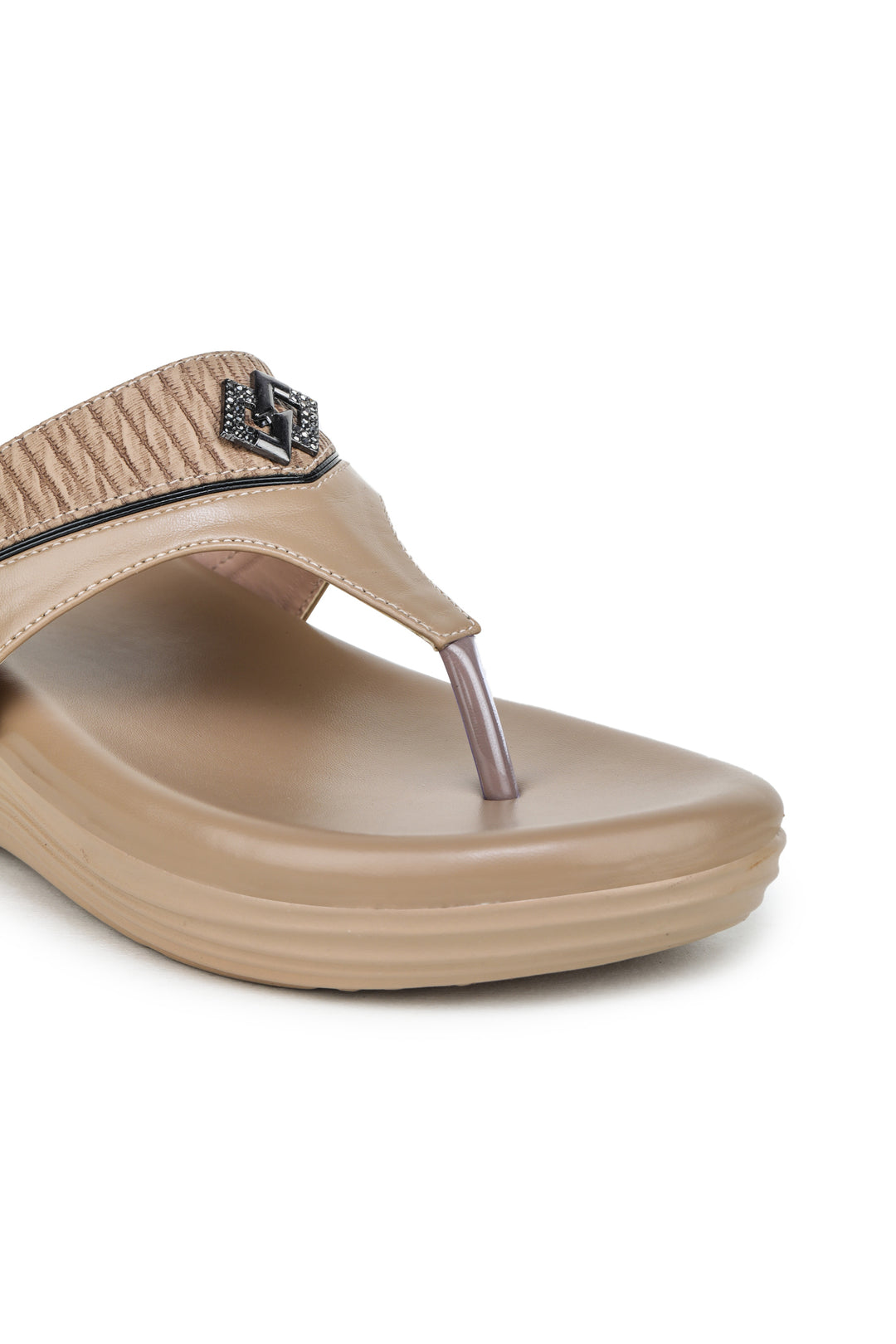 Shezone Beige Women Heels