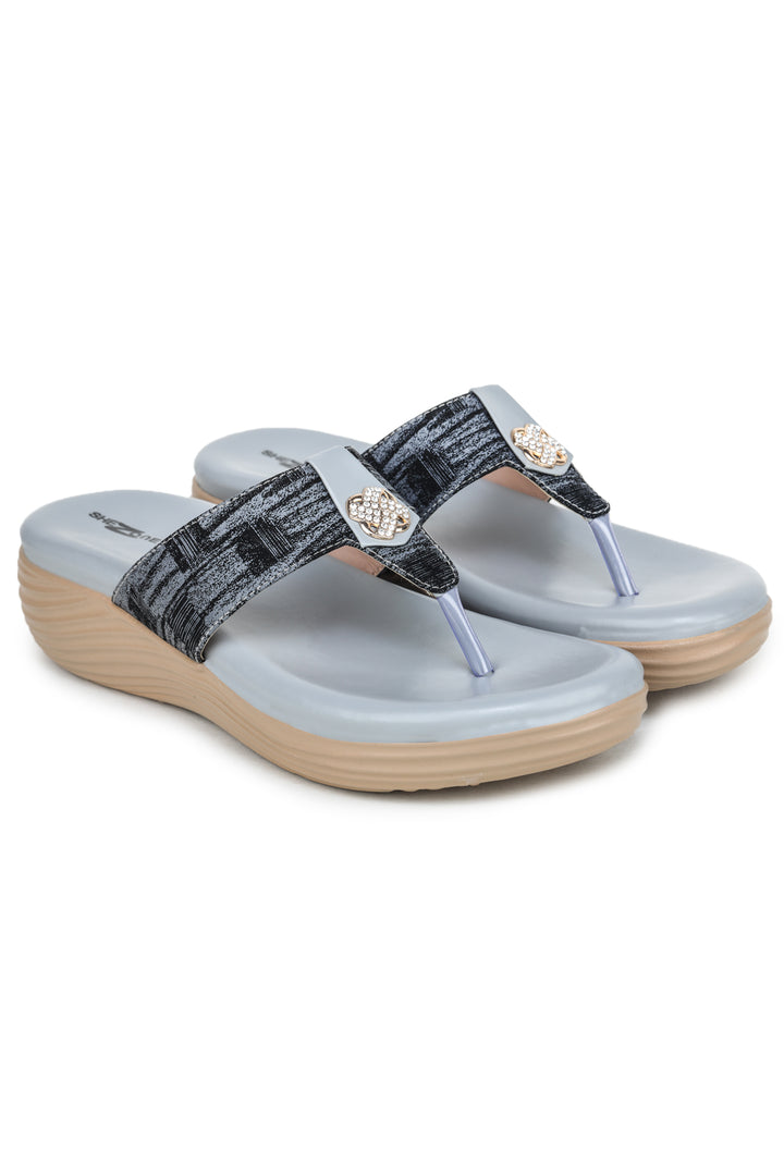 Shezone Grey Women Heels