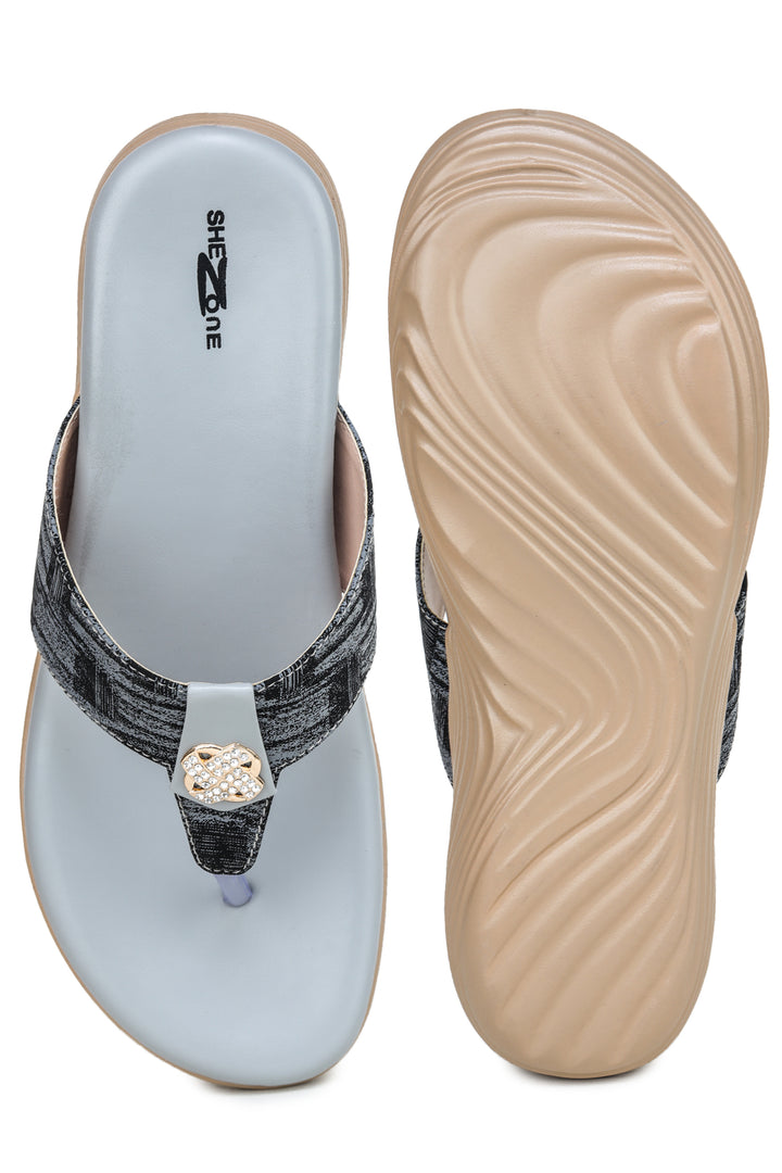 Shezone Grey Women Heels