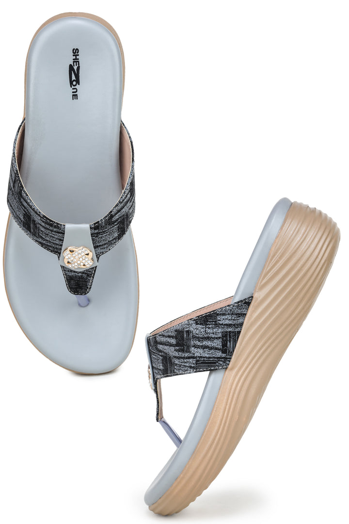 Shezone Grey Women Heels