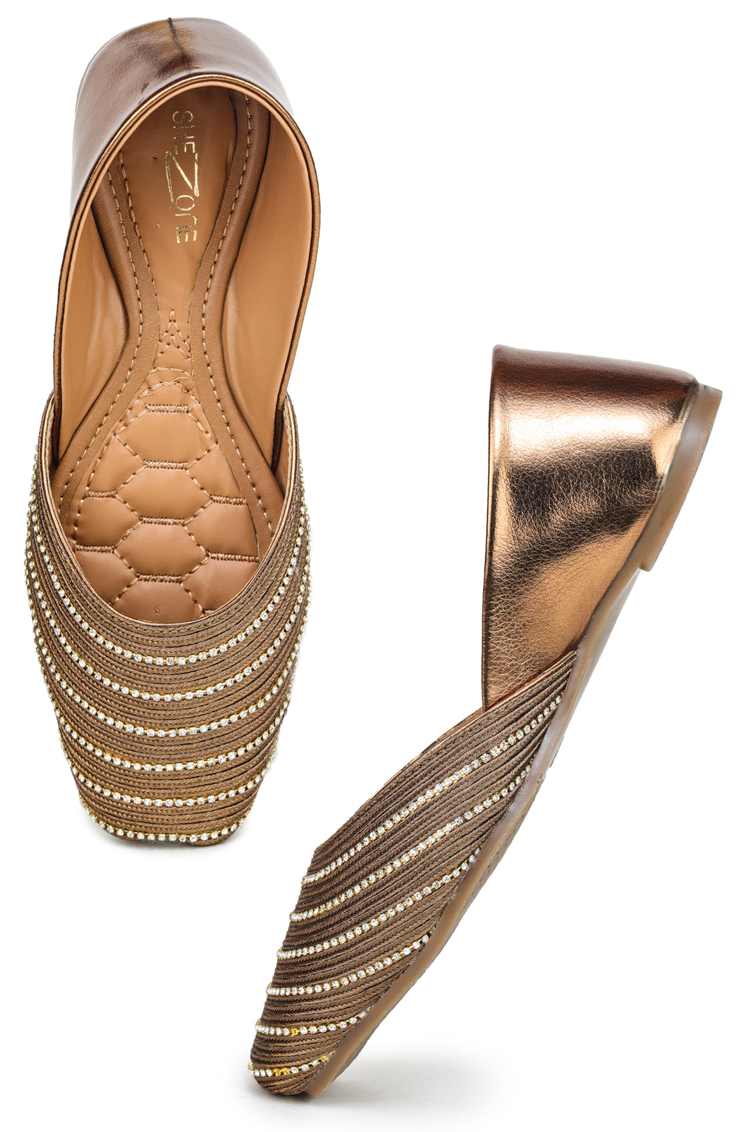 Shezone Copper Women Flats