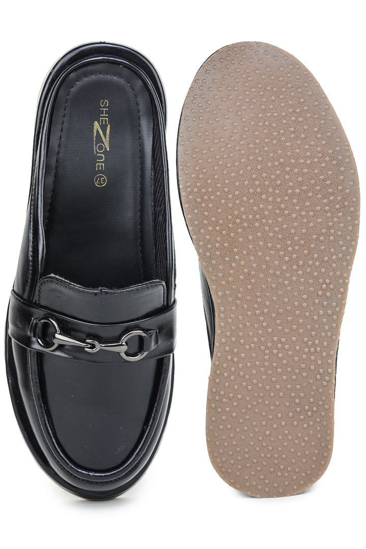 Shezone Black Women Loafers