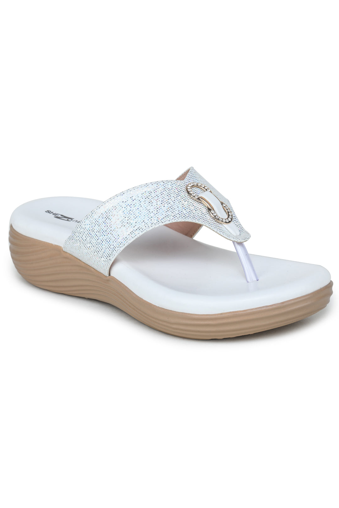 Shezone White Women Heels