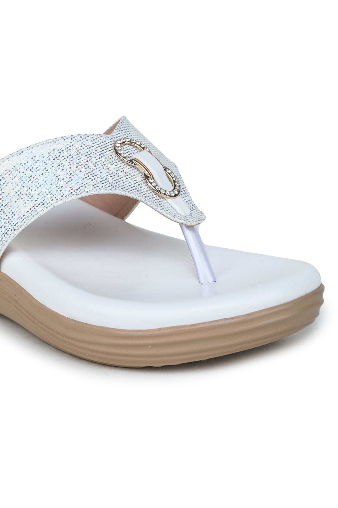 Shezone White Women Heels