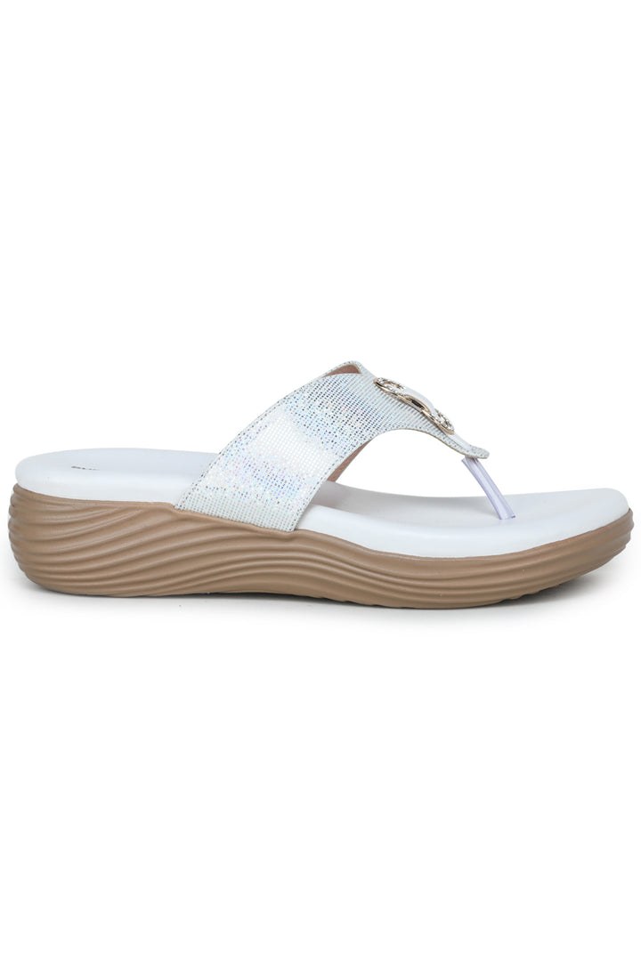 Shezone White Women Heels