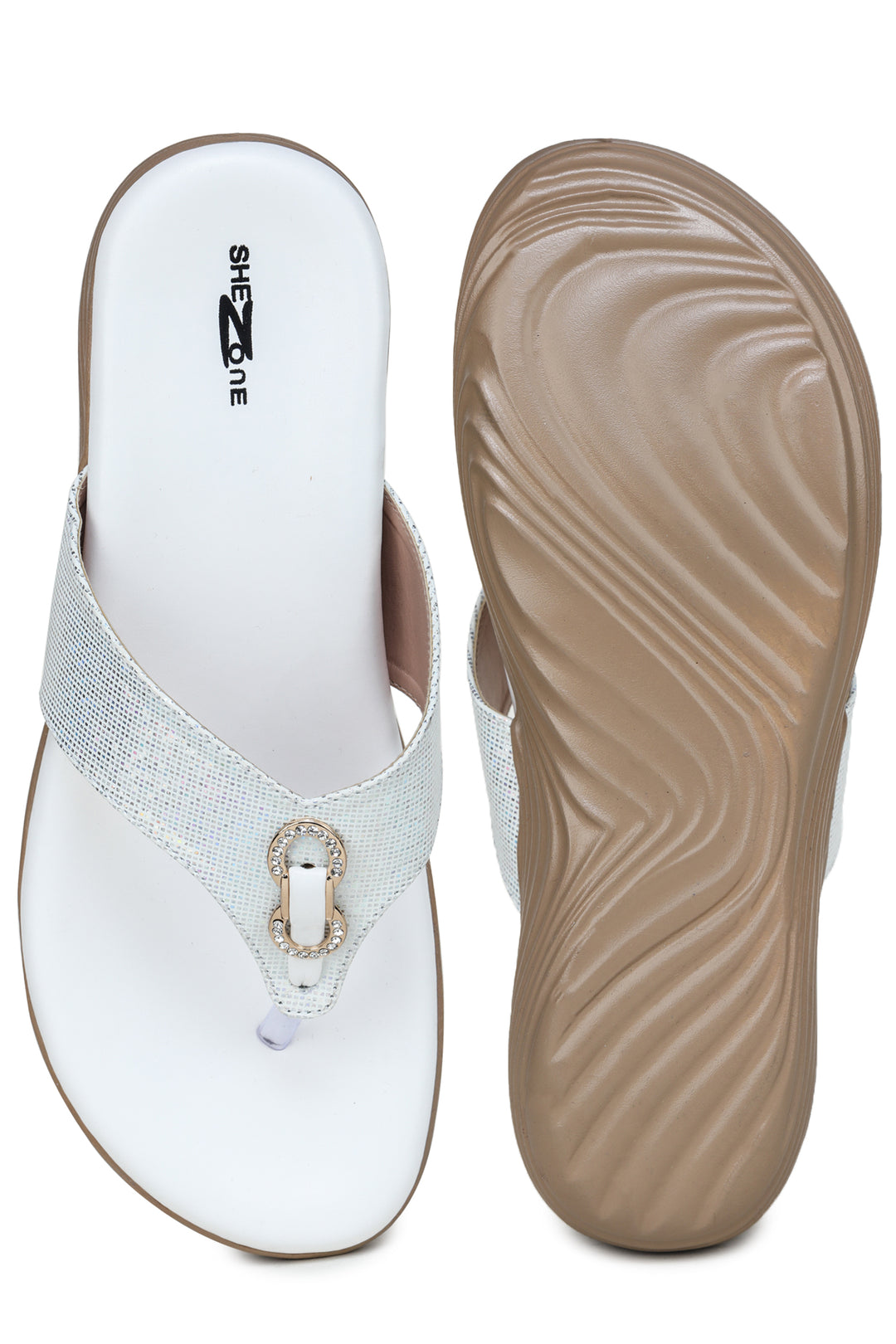 Shezone White Women Heels
