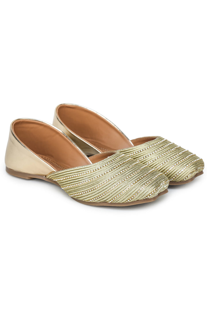 Shezone Golden Women Flats