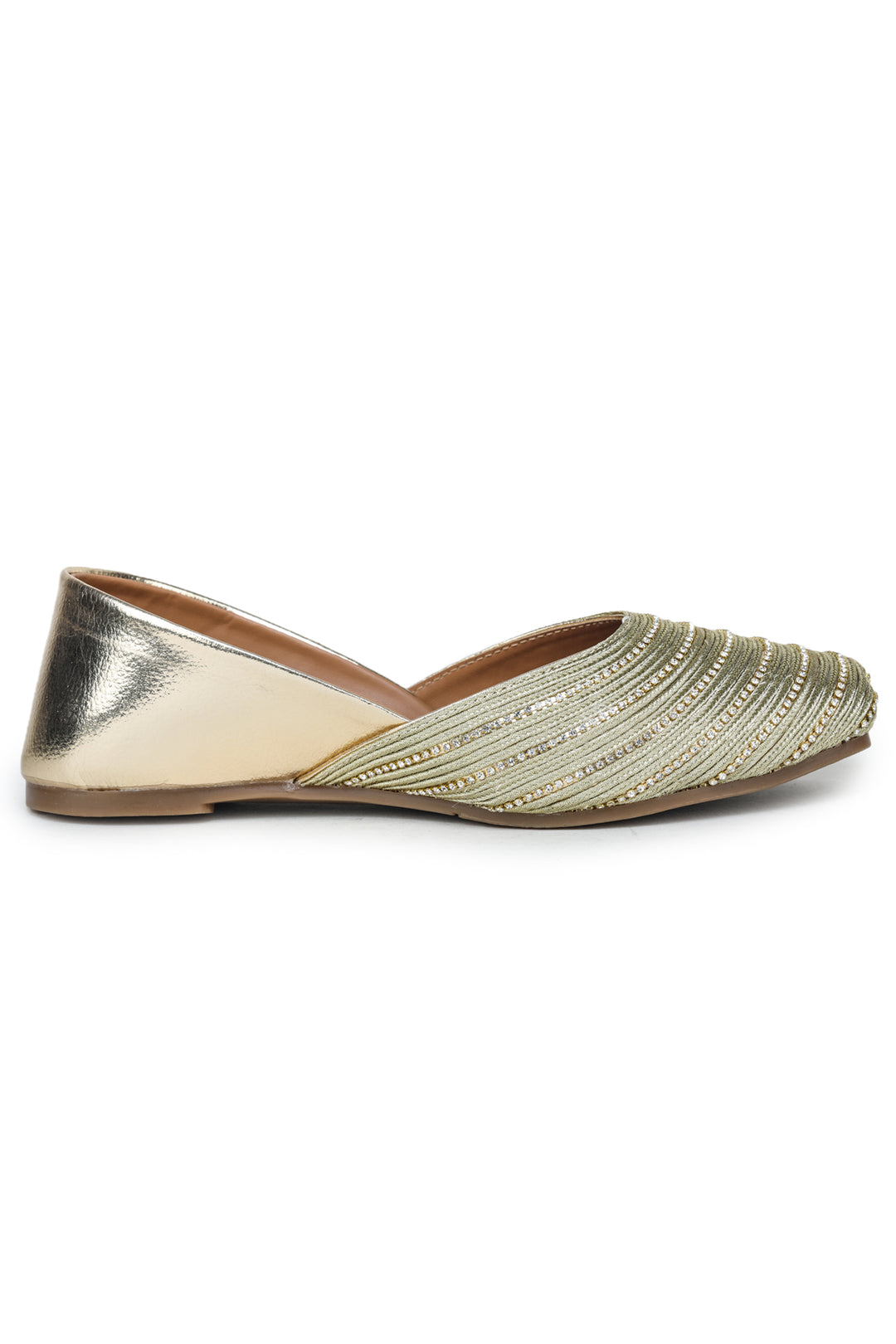 Shezone Golden Women Flats