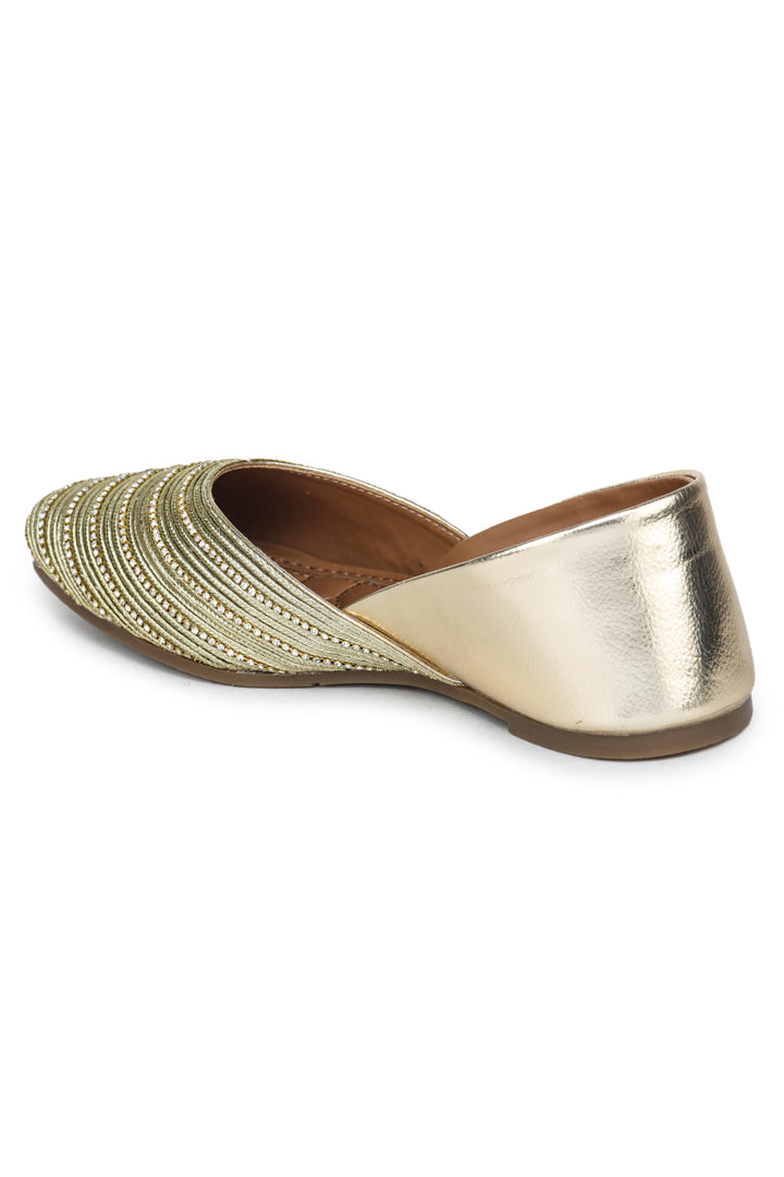 Shezone Golden Women Flats