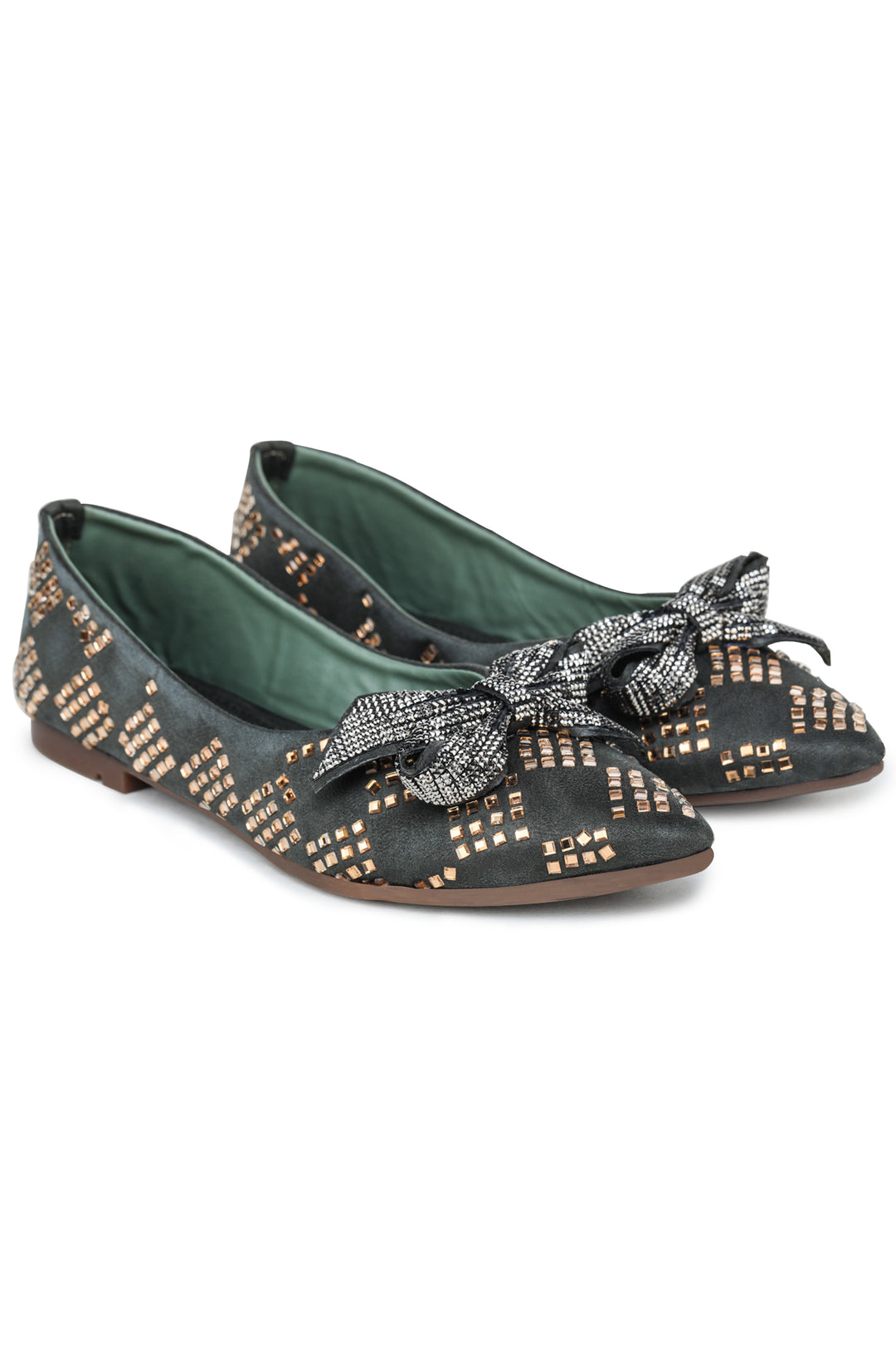 Shezone Green Women Flats