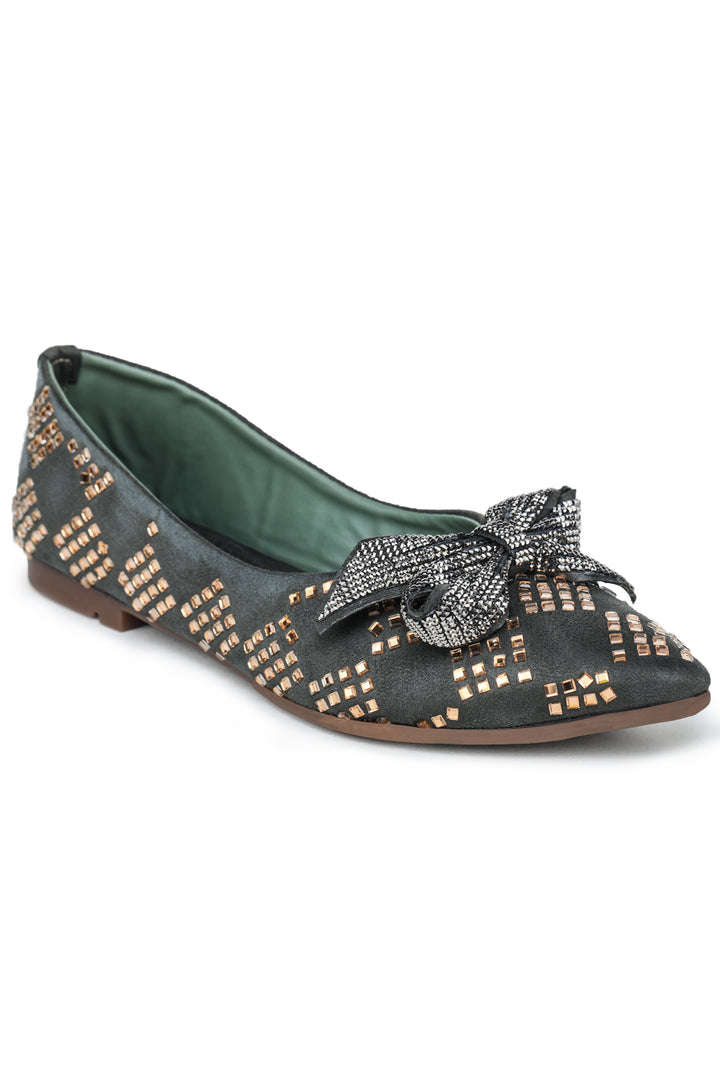 Shezone Green Women Flats