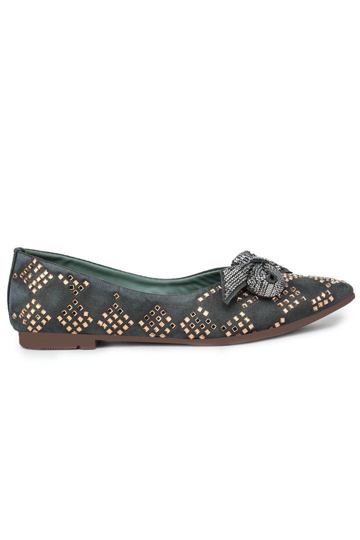 Shezone Green Women Flats