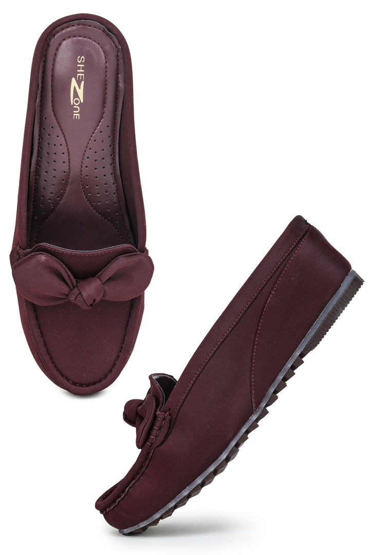 Shezone Wine Women Loafers