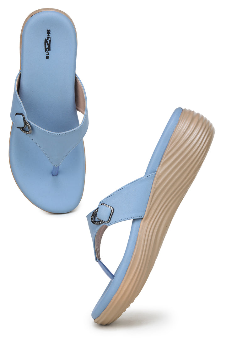 Shezone Blue Women Heels