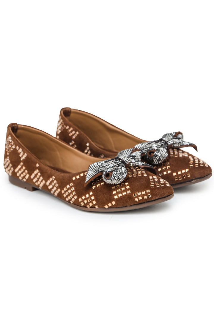 Shezone Tan Women Flats