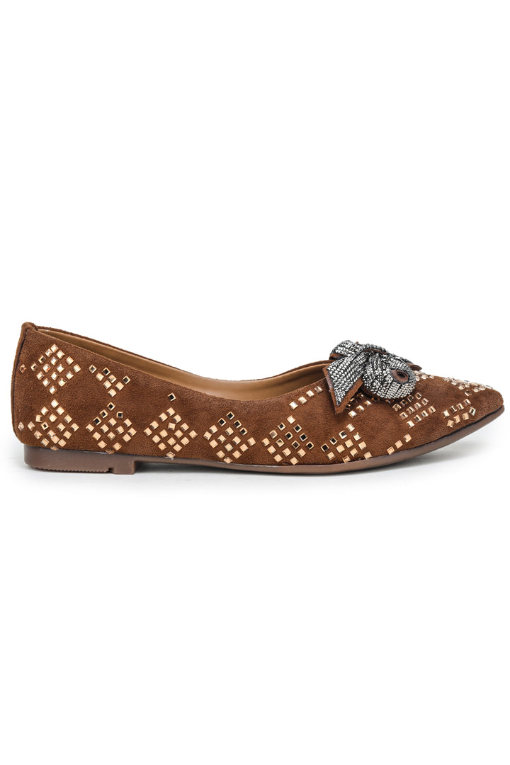 Shezone Tan Women Flats