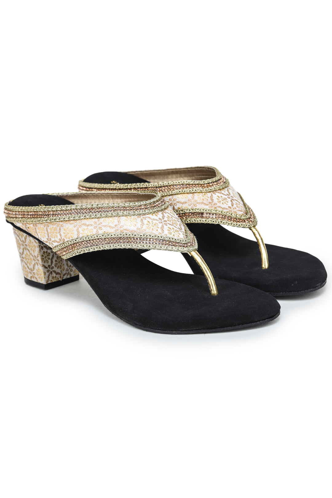 Shezone Golden Women Heels