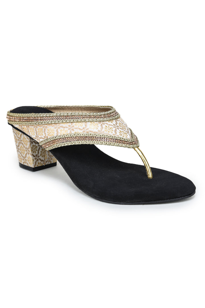 Shezone Golden Women Heels