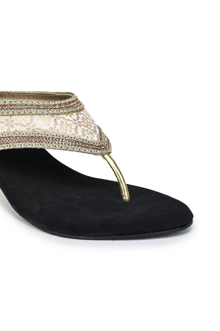 Shezone Golden Women Heels