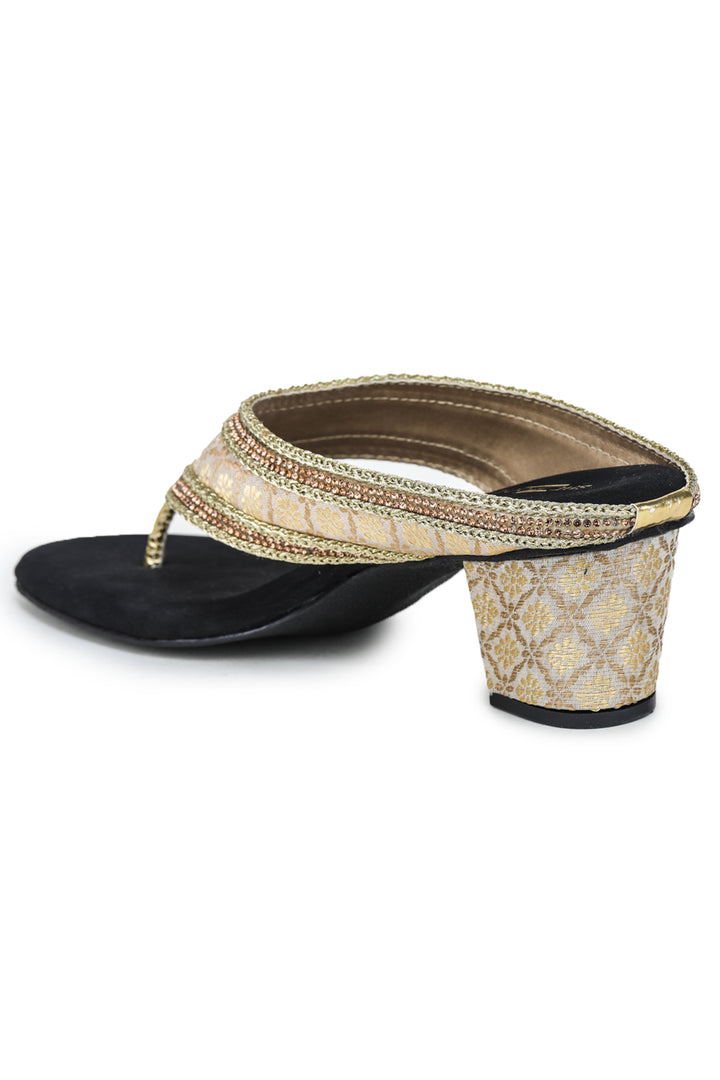 Shezone Golden Women Heels