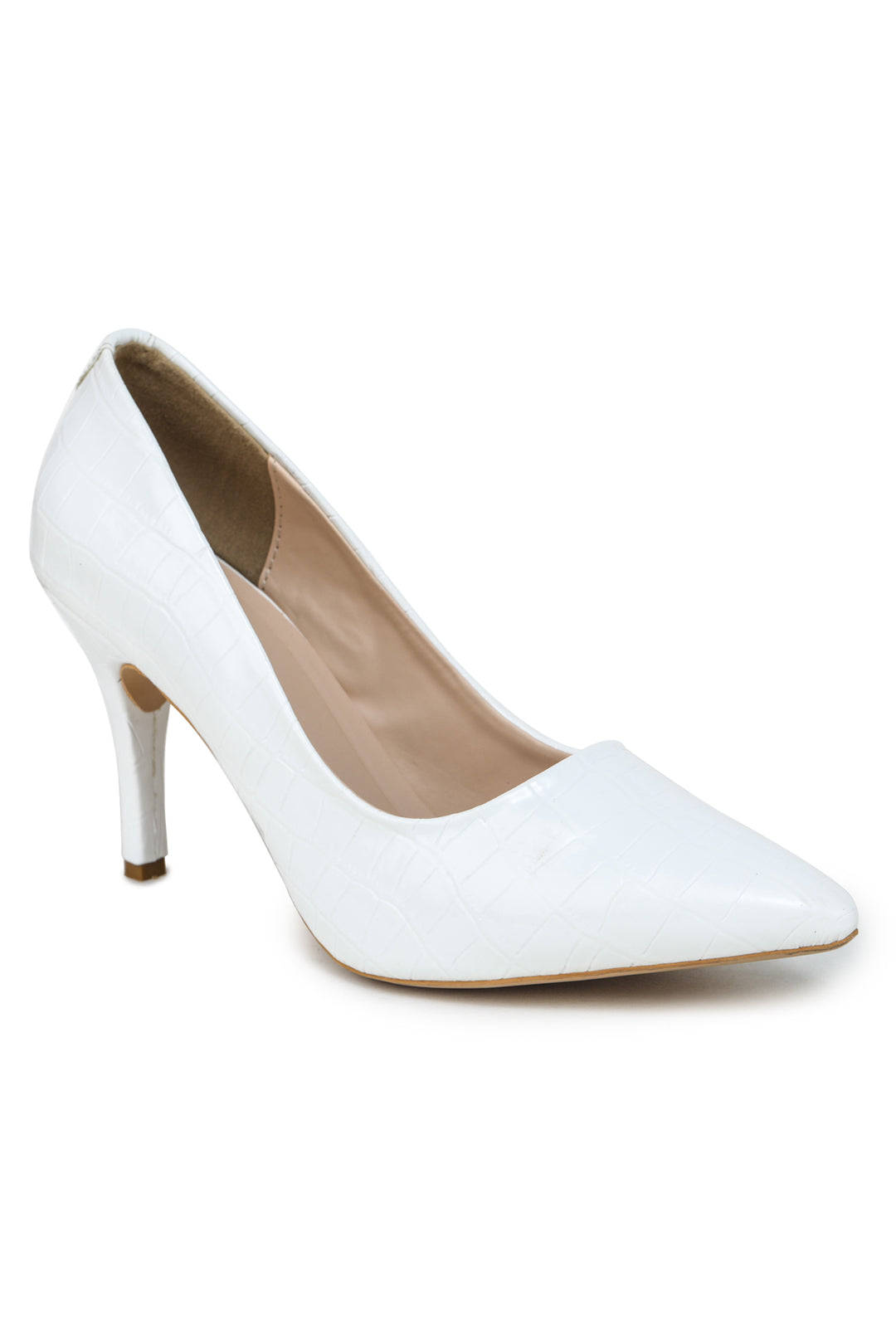 Shezone White Women Heels