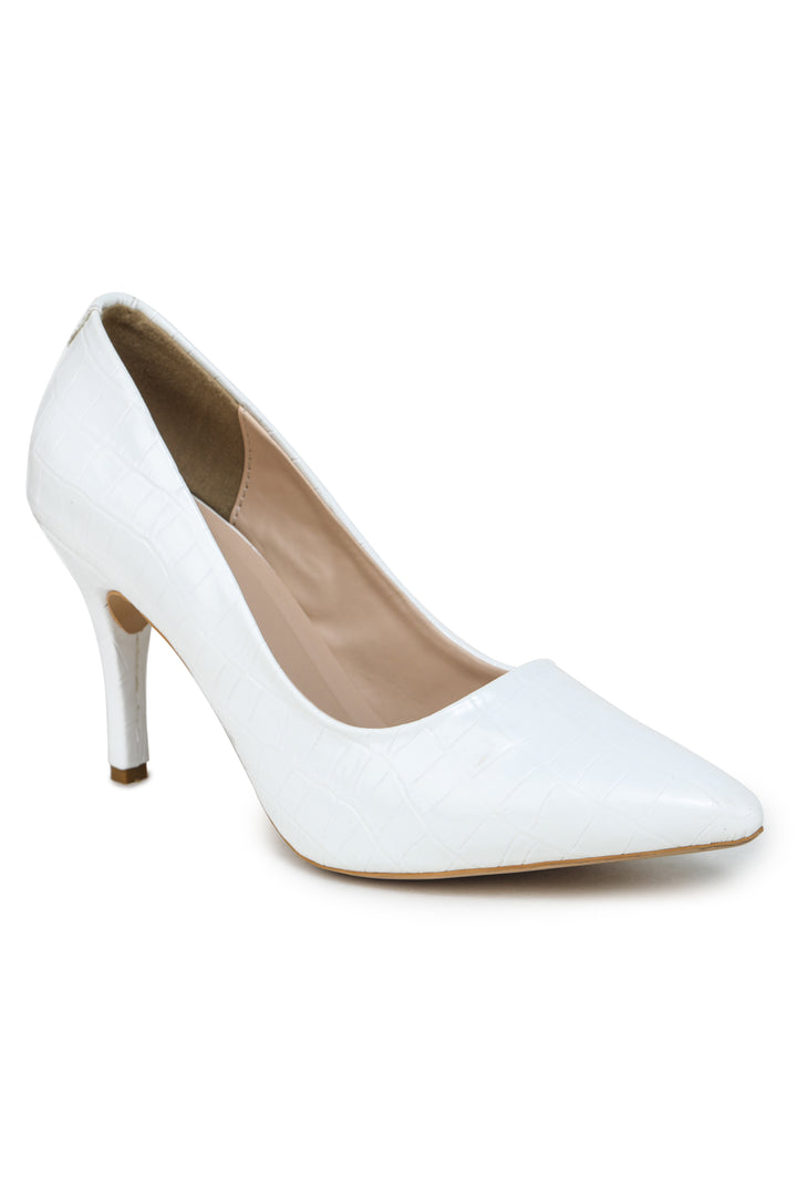 Shezone White Women Heels
