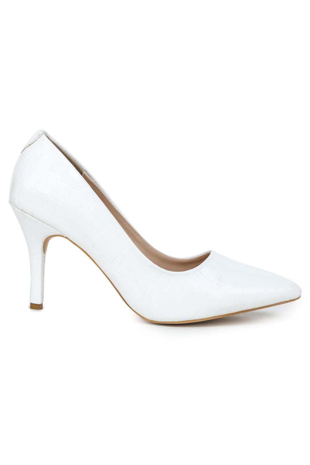 Shezone White Women Heels