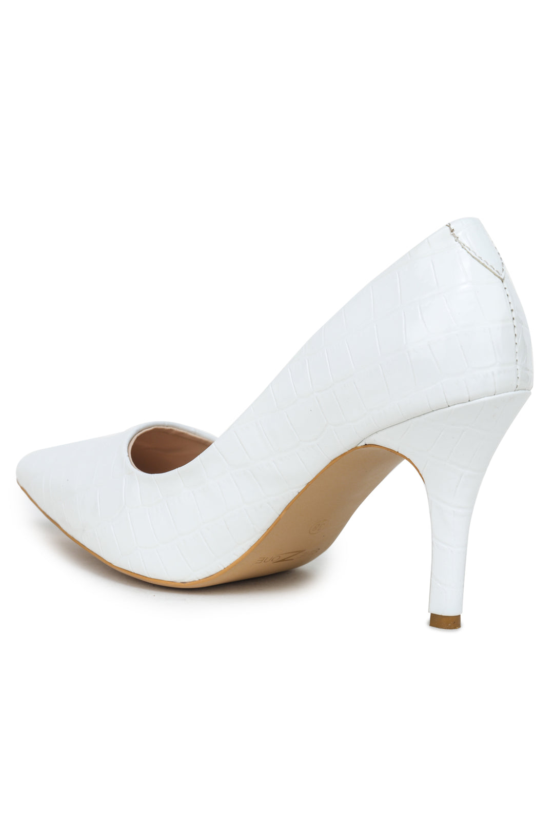 Shezone White Women Heels