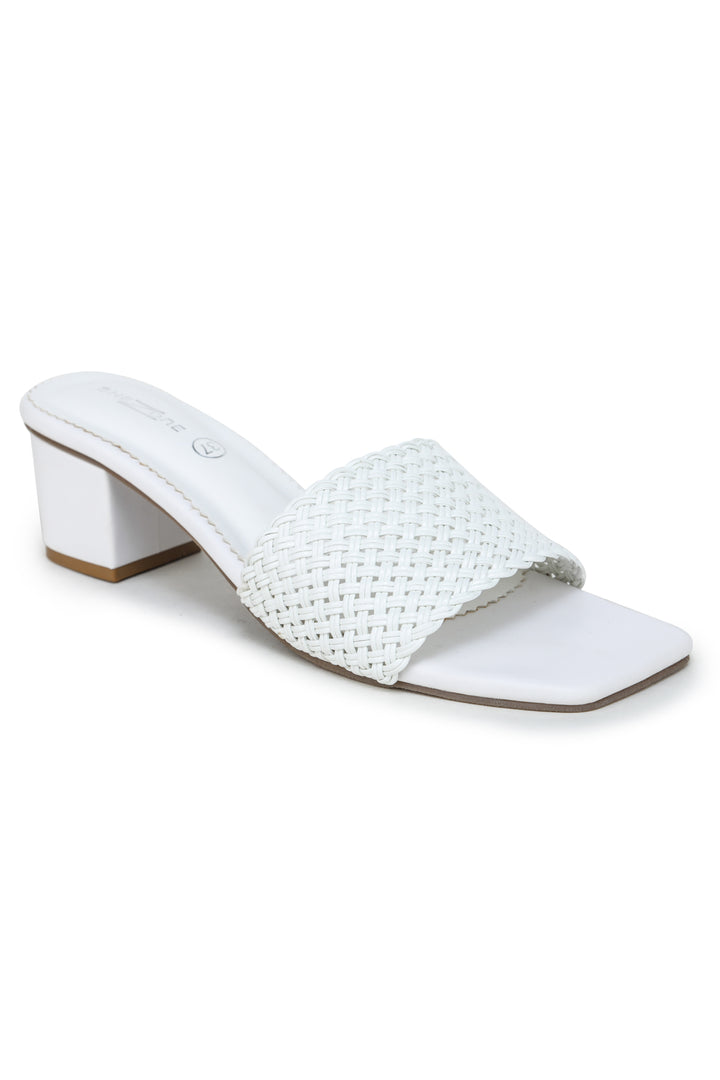 Shezone White Women Heels