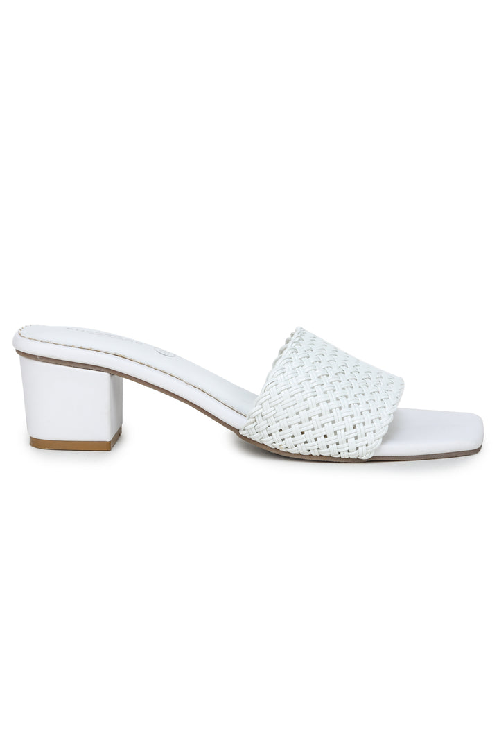 Shezone White Women Heels