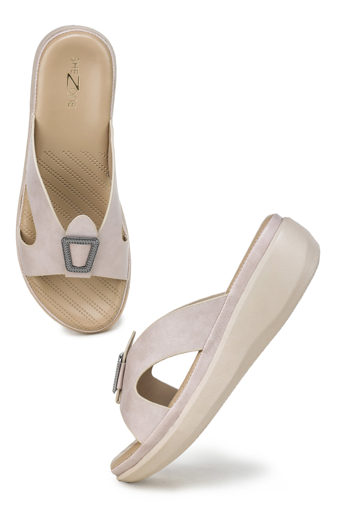 Shezone Cream Women Heels