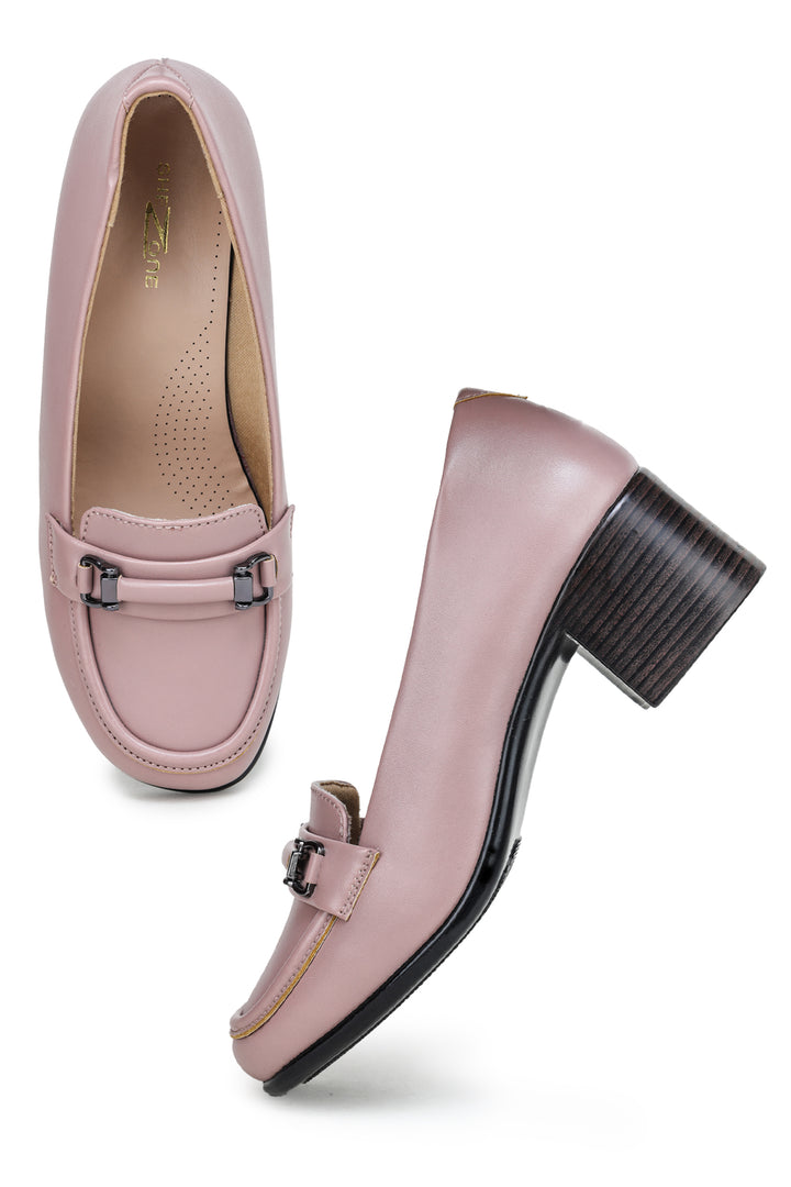 Shezone Peach Women Loafers