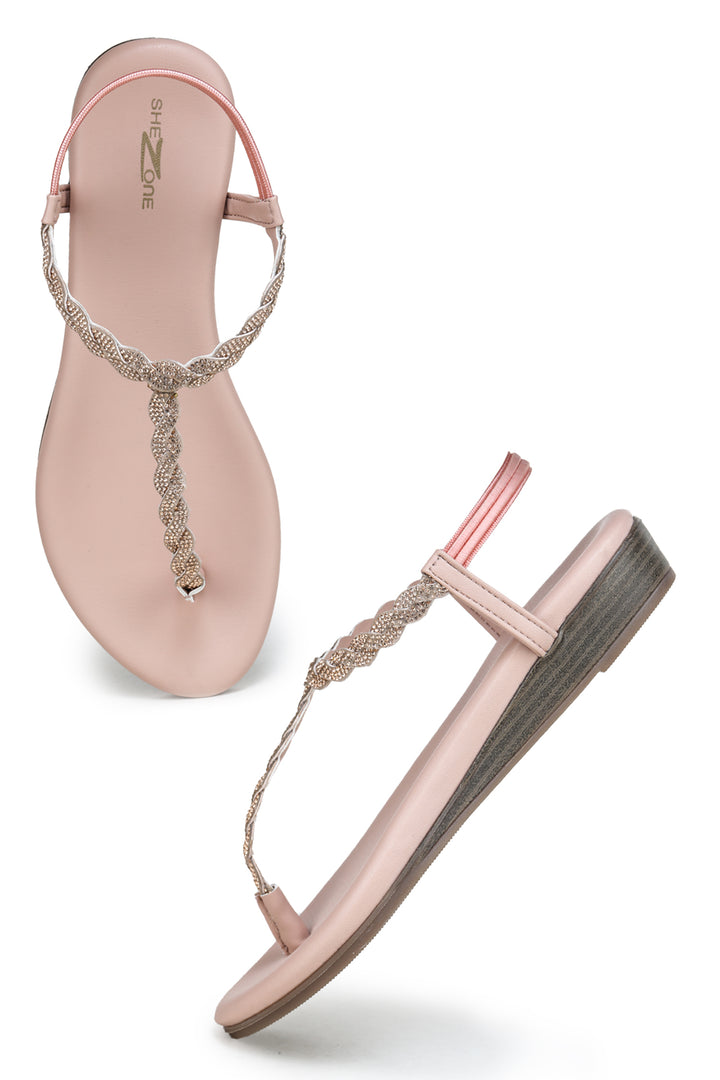 Shezone Peach Women Flats
