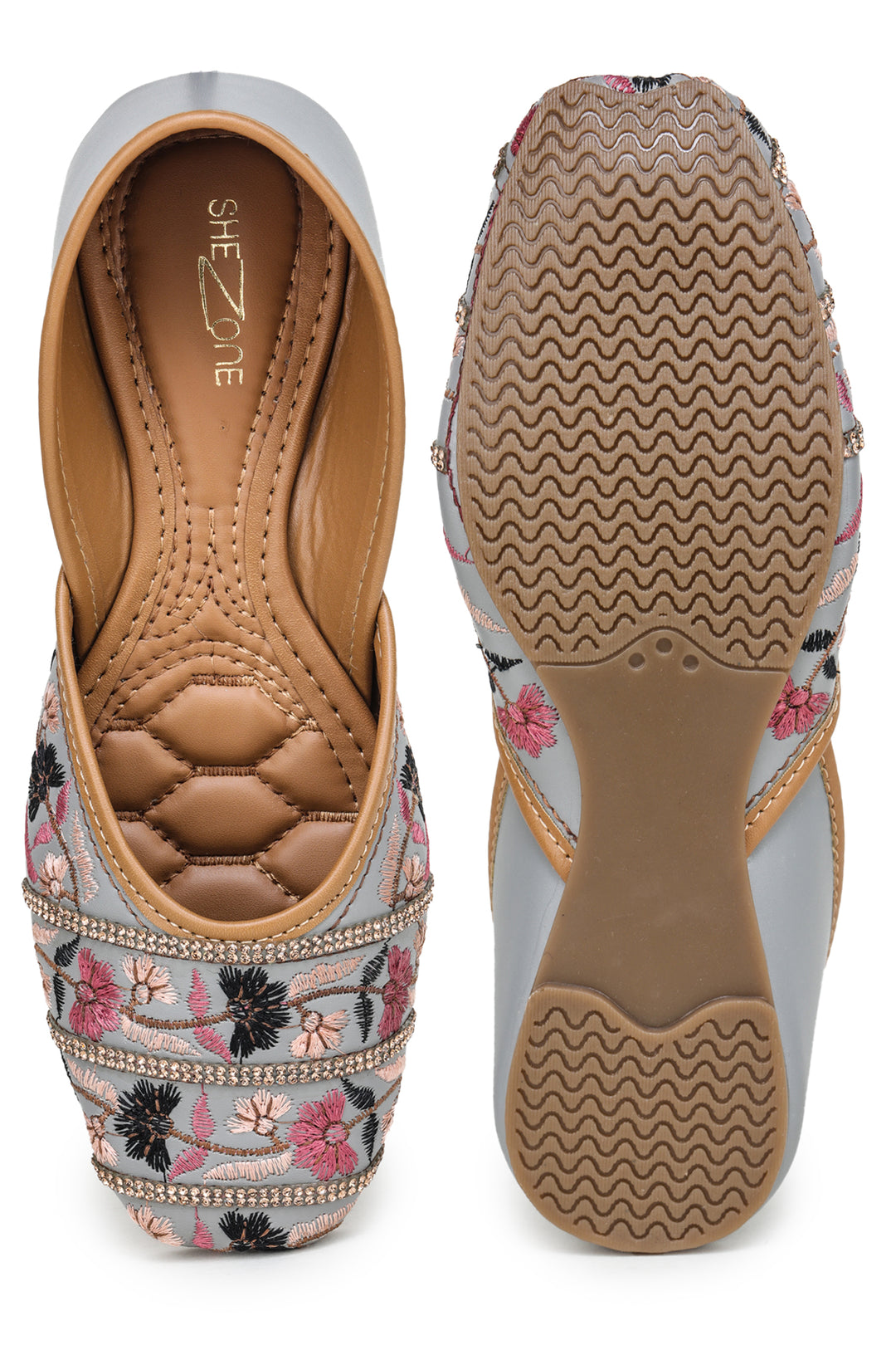 Shezone Grey Women Flats