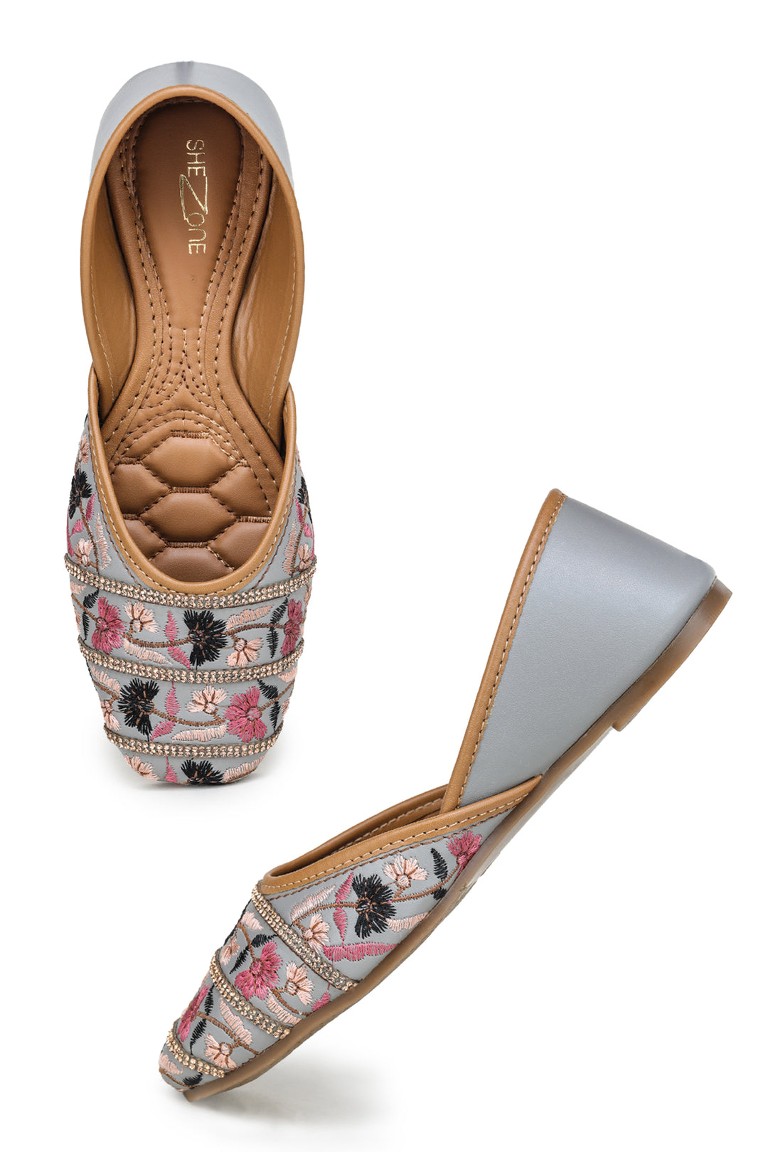 Shezone Grey Women Flats