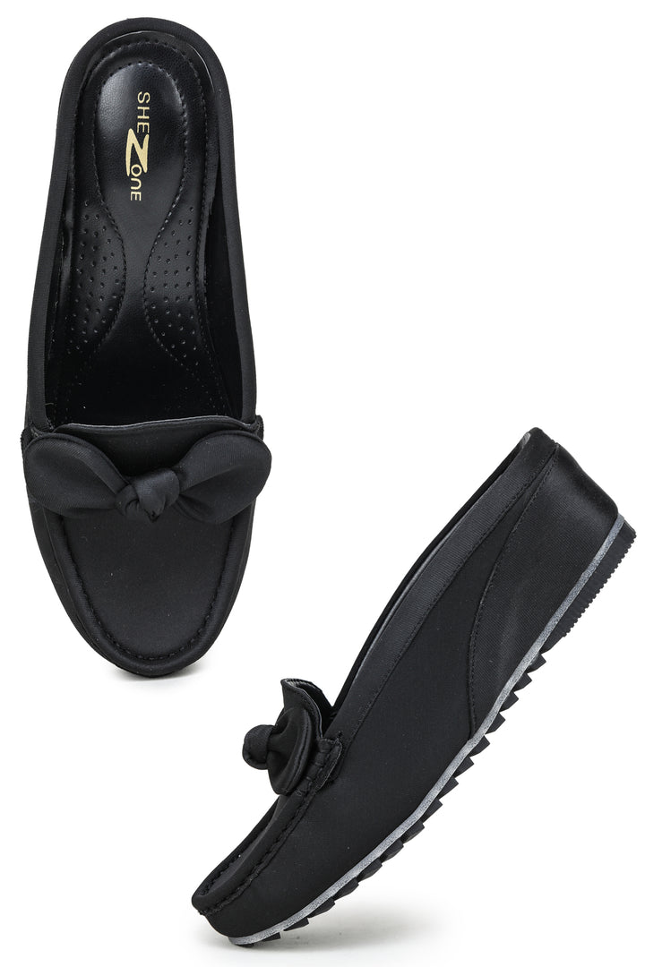 Shezone Black Women Loafers