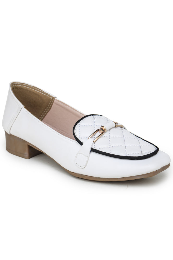 Shezone White Women Loafers