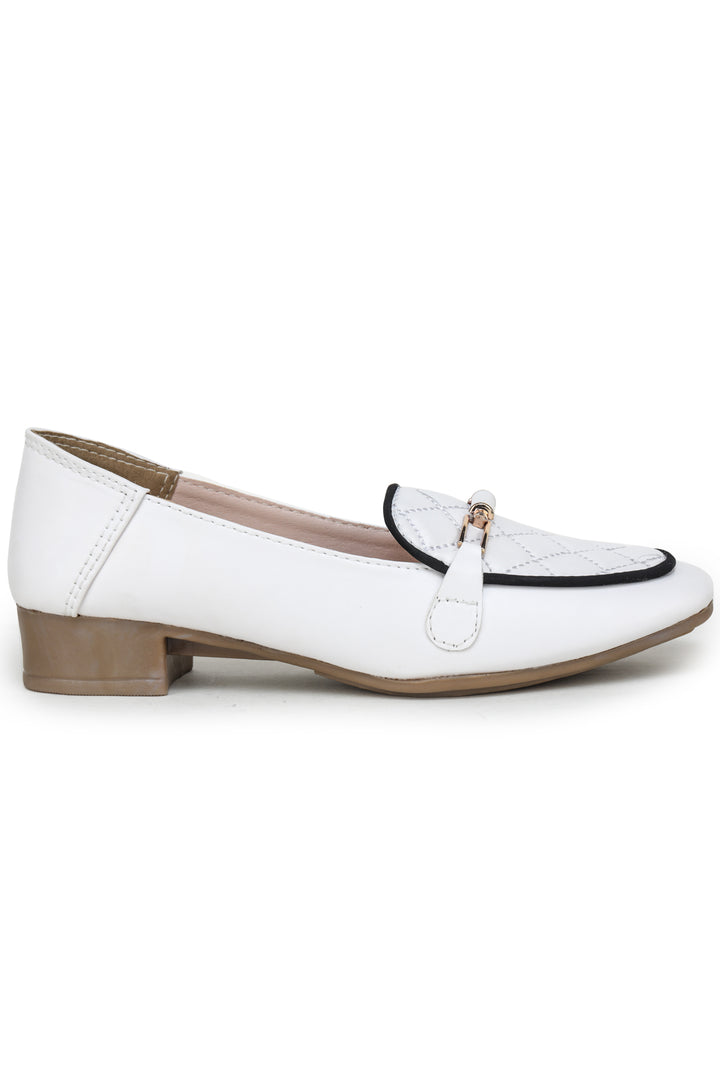Shezone White Women Loafers