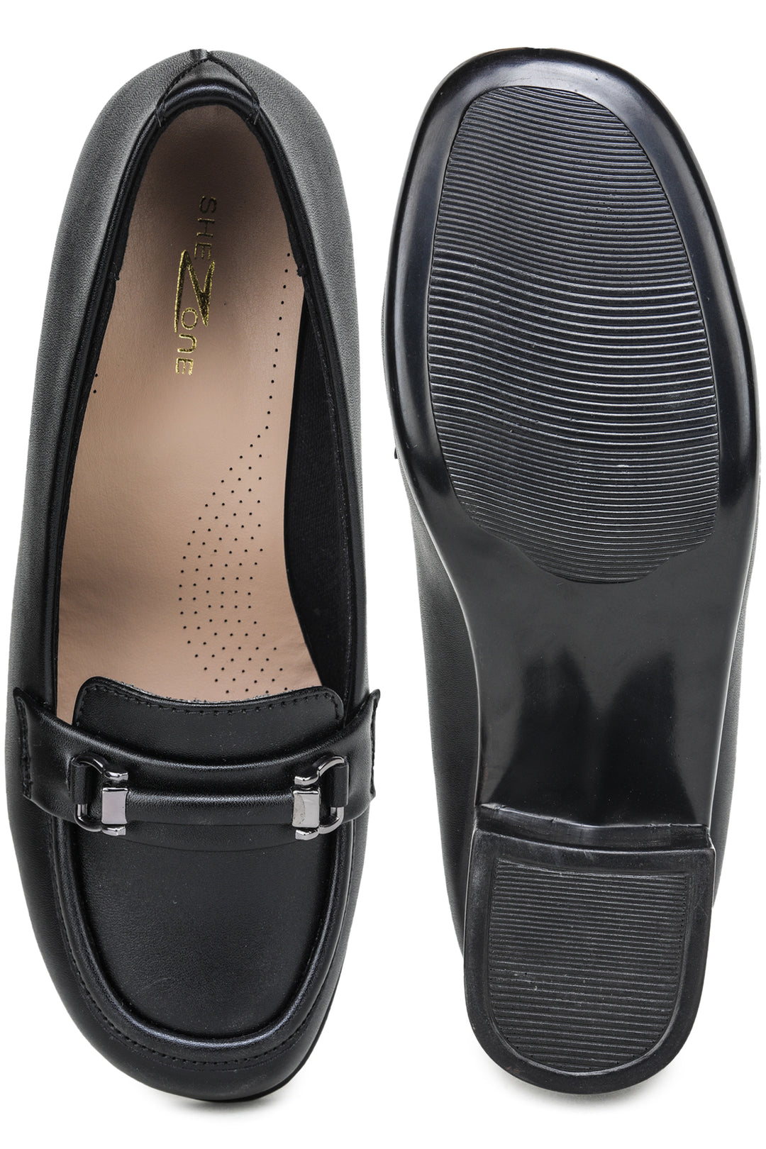 Shezone Black Women Loafers