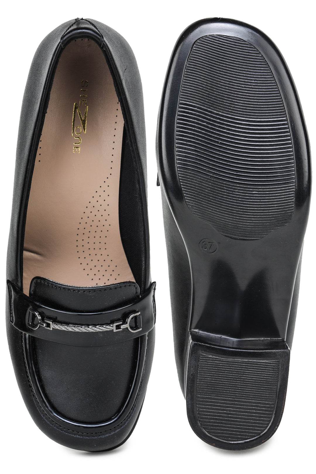 Shezone Black Women Loafers
