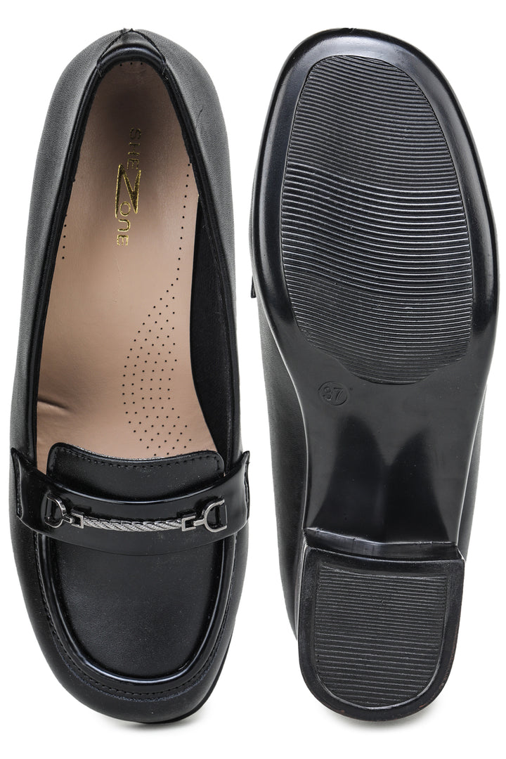Shezone Black Women Loafers
