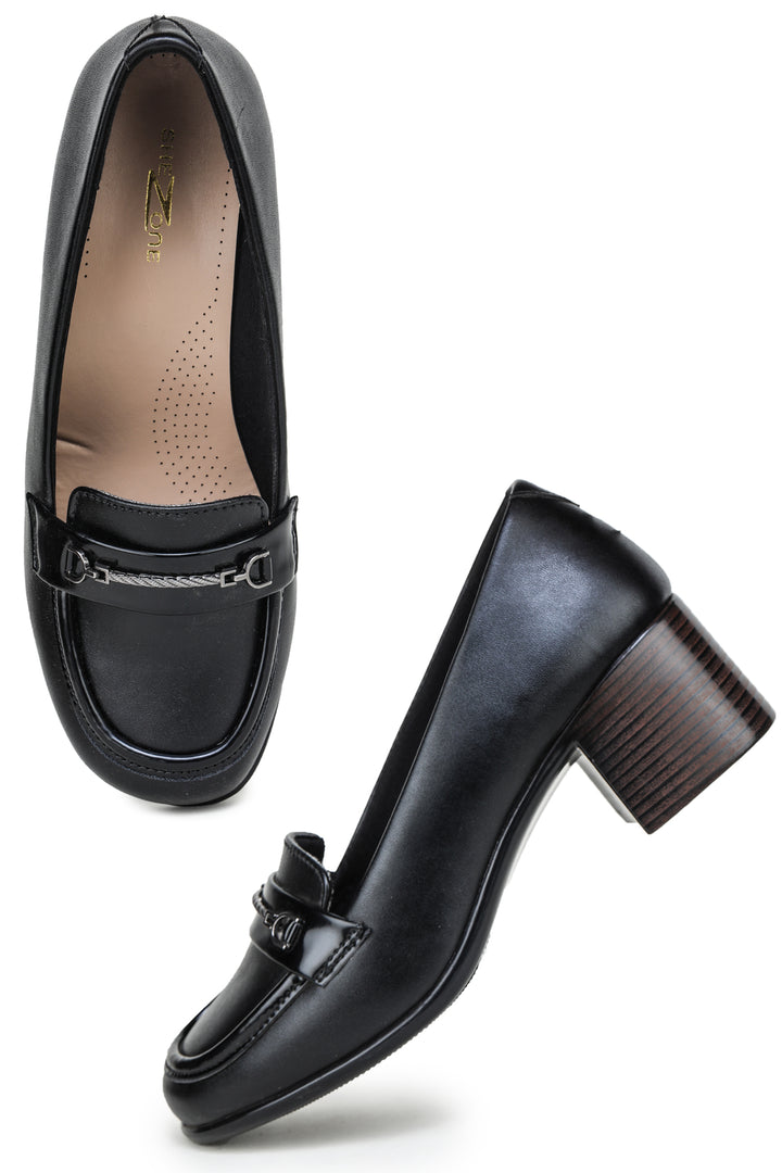 Shezone Black Women Loafers