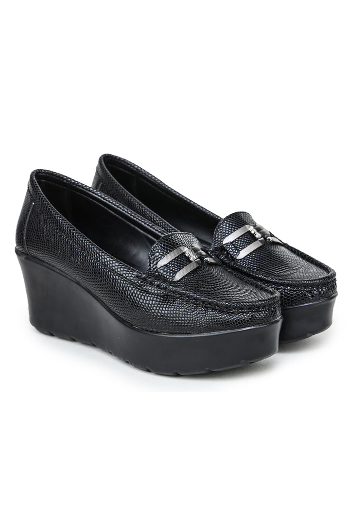 Shezone Black Women Loafers