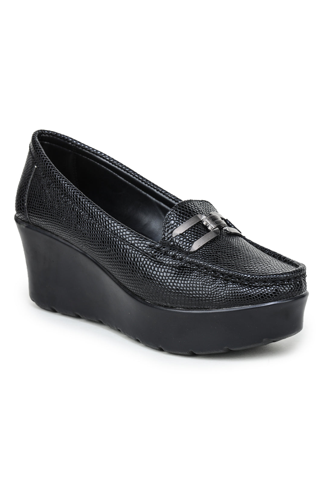 Shezone Black Women Loafers