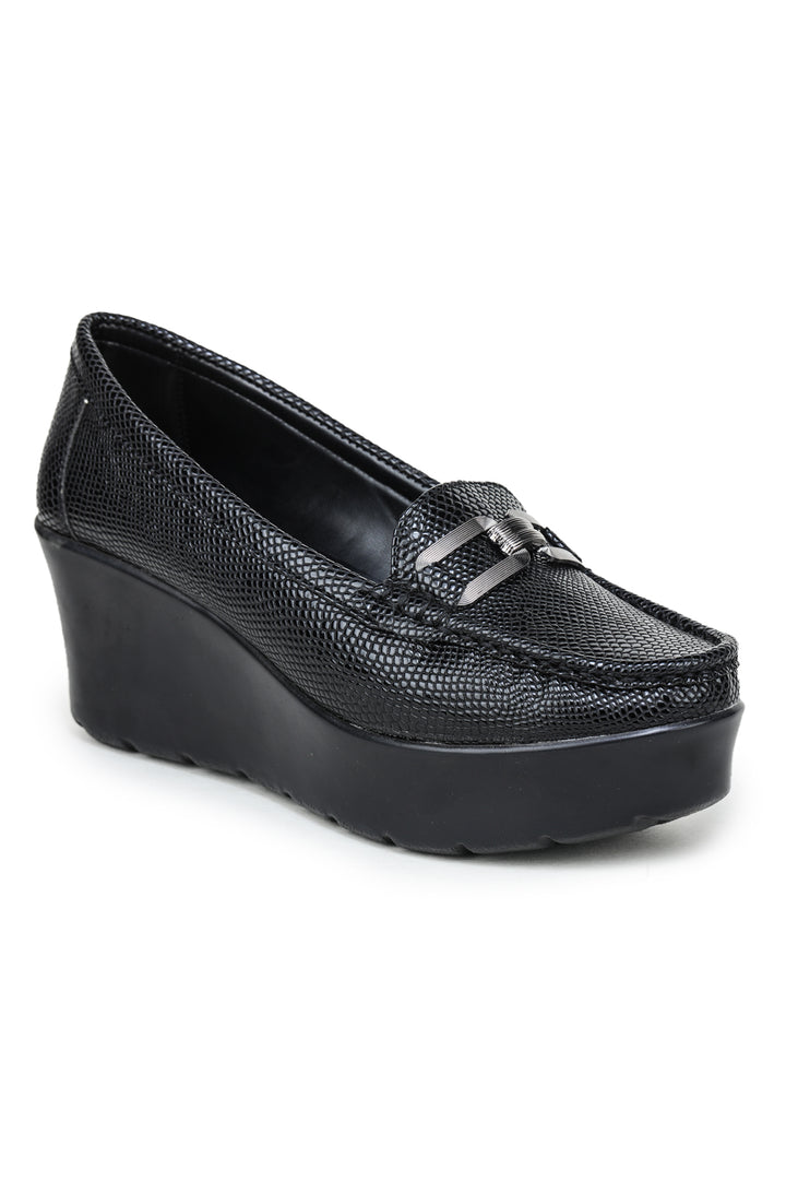 Shezone Black Women Loafers